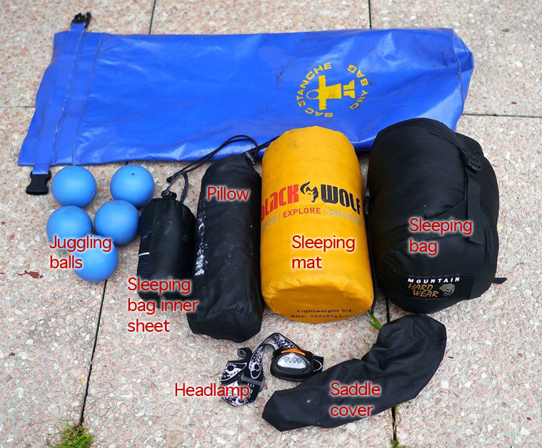 Camping and sleeping gear
