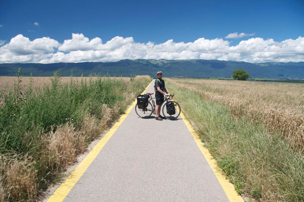 One of the excellent bike paths in the first day