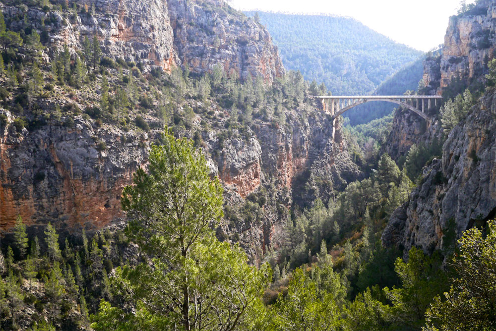 Riding through the mountains a few days before Valencia.