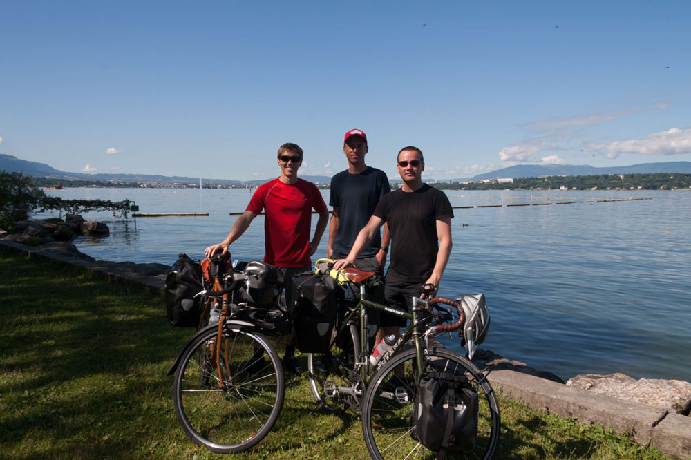Tim, Darren and me down by Lake Geneva