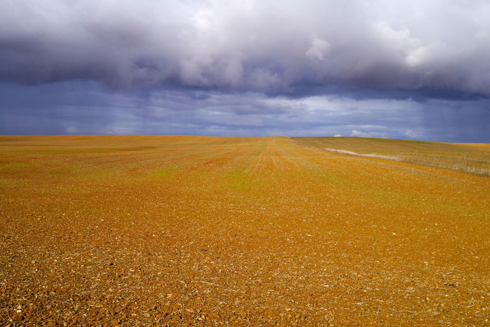 Troubling weather on the horizon, nice photo opportunity though. 