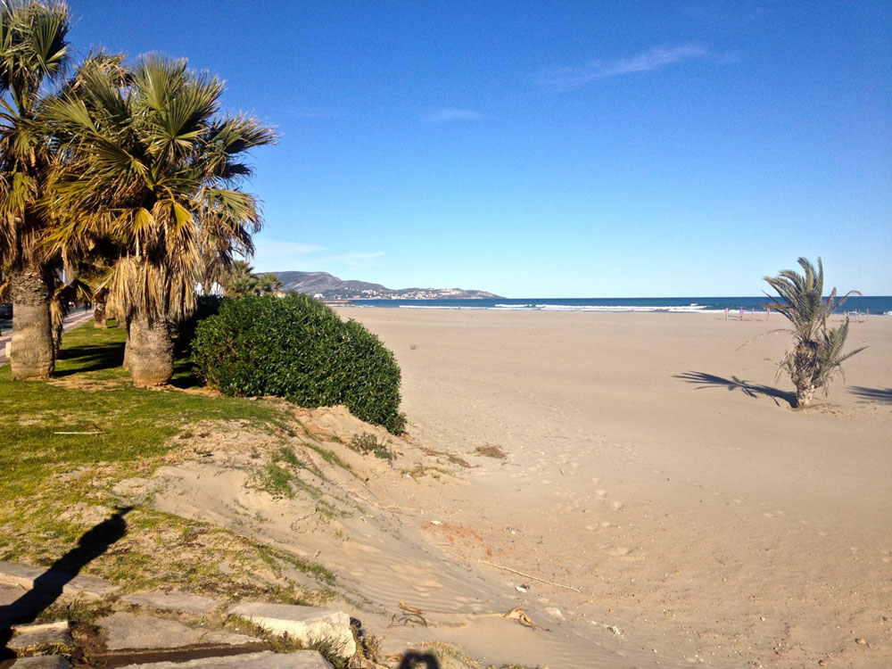 My first sighting of the Mediterranean after leaving Valencia.